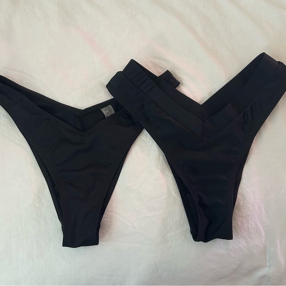 SHEIN black bikini bottoms